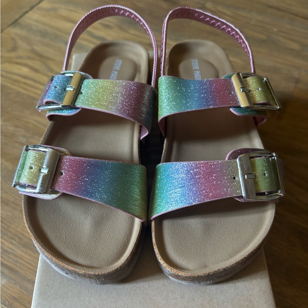 NIB Steve Madden Kids Buckle Slides